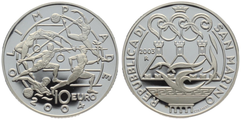 San Marino 10 Euro 2004 - Olympiade